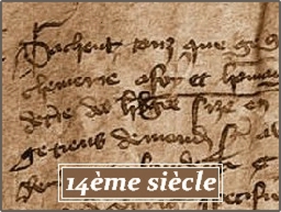 Texte du 14ème siècle