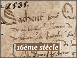 Texte du 16ème siècle